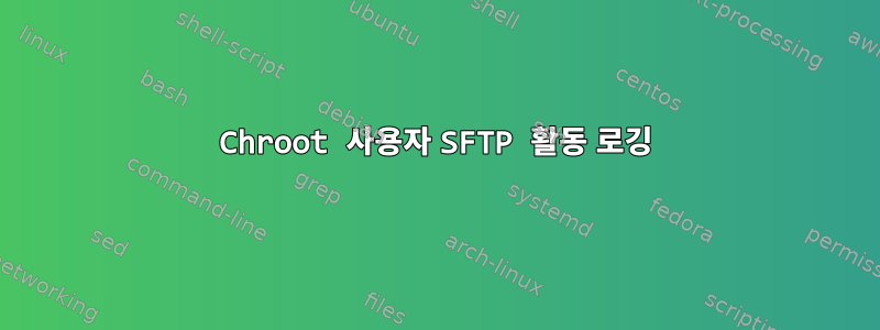 Chroot 사용자 SFTP 활동 로깅