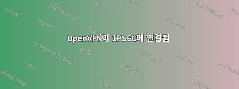 OpenVPN이 IPSEC에 연결됨