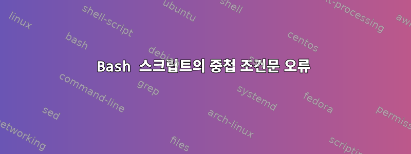 Bash 스크립트의 중첩 조건문 오류