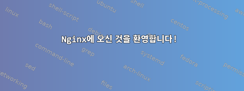 Nginx에 오신 것을 환영합니다!