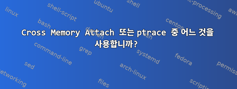 Cross Memory Attach 또는 ptrace 중 어느 것을 사용합니까?