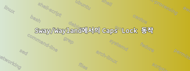 Sway/Wayland에서의 Caps Lock 동작