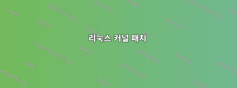 리눅스 커널 패치