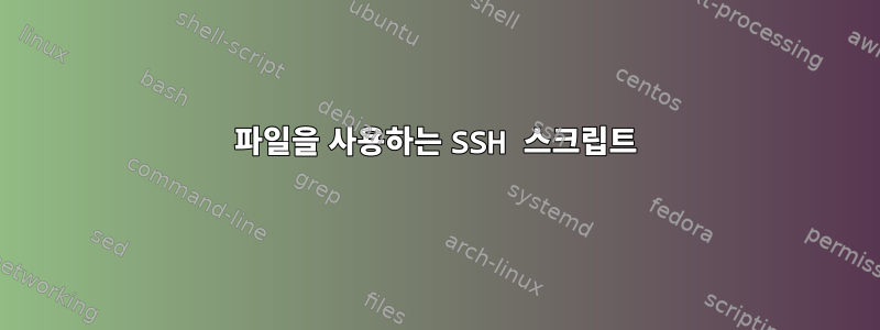 파일을 사용하는 SSH 스크립트