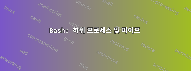 Bash: 하위 프로세스 및 파이프