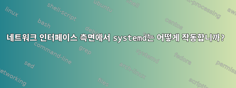 네트워크 인터페이스 측면에서 systemd는 어떻게 작동합니까?