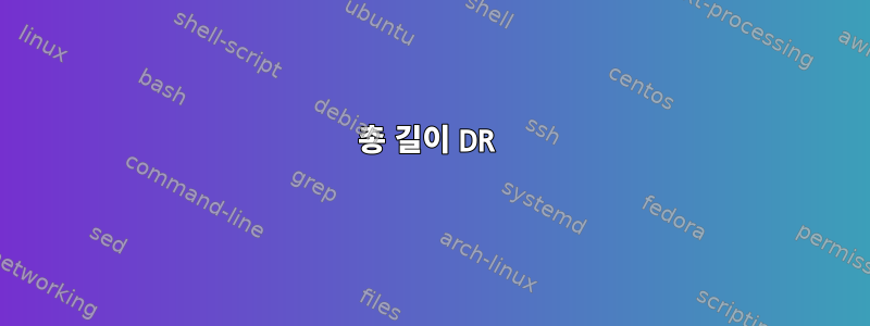 총 길이 DR