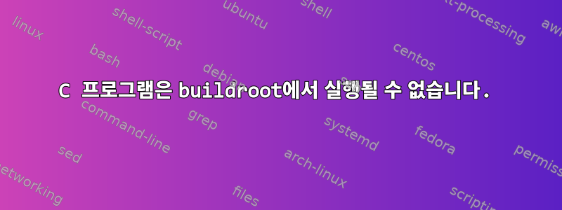 C 프로그램은 buildroot에서 실행될 수 없습니다.