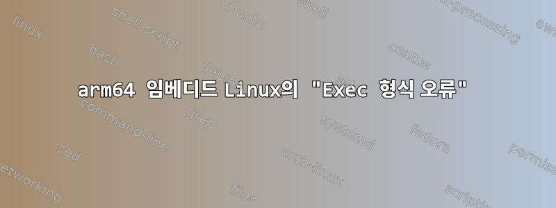 arm64 임베디드 Linux의 "Exec 형식 오류"