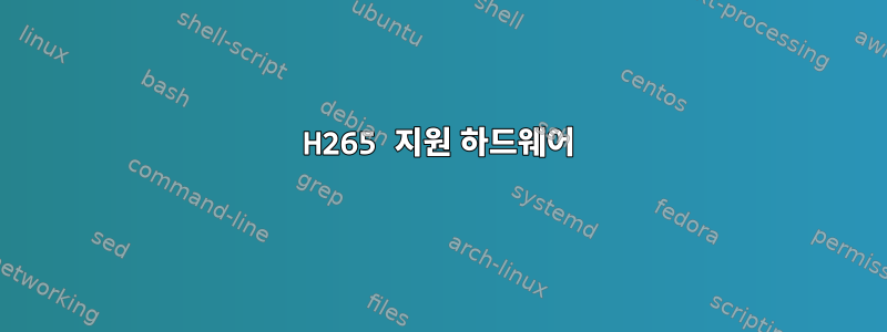 H265 지원 하드웨어