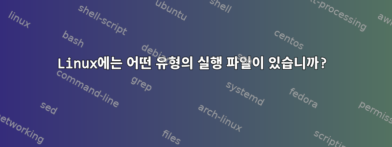 Linux에는 어떤 유형의 실행 파일이 있습니까?