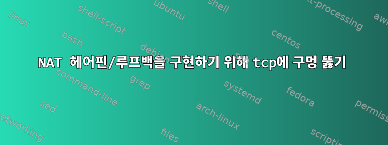 NAT 헤어핀/루프백을 구현하기 위해 tcp에 구멍 뚫기