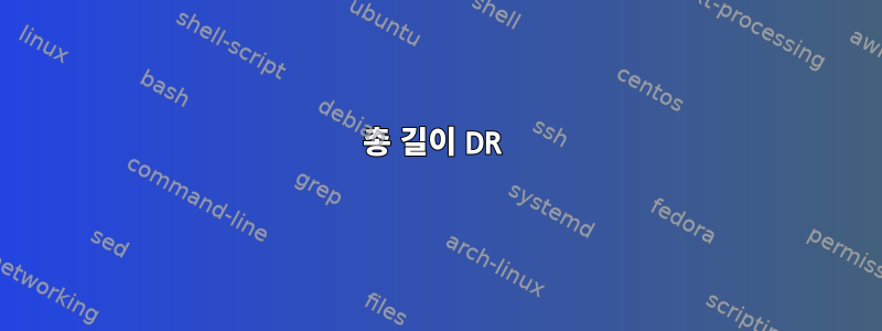 총 길이 DR