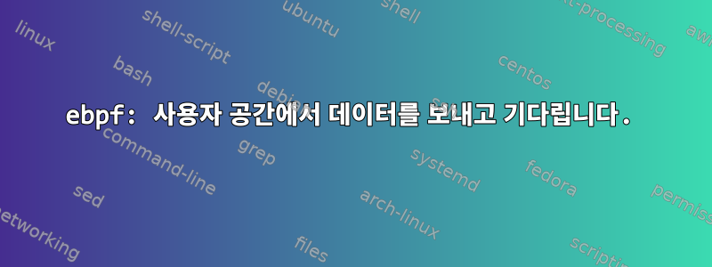 ebpf: 사용자 공간에서 데이터를 보내고 기다립니다.