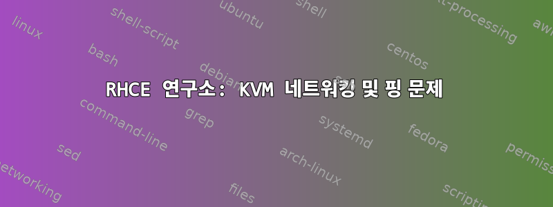 RHCE 연구소: KVM 네트워킹 및 핑 문제