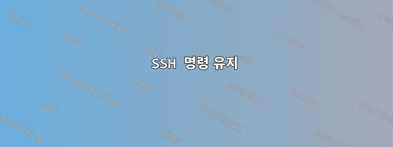 SSH 명령 유지