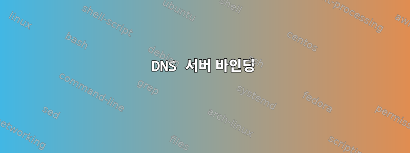 DNS 서버 바인딩