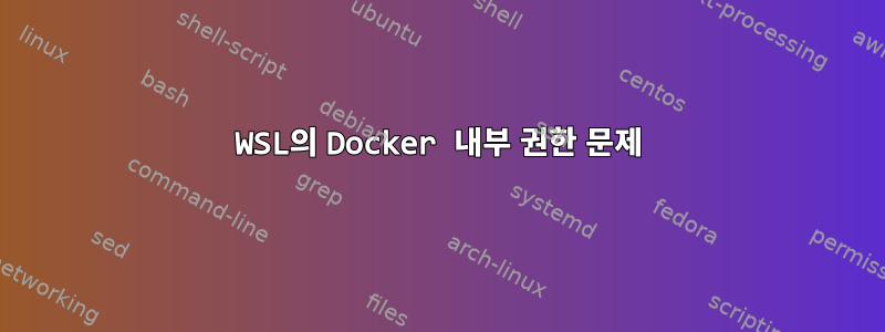 WSL의 Docker 내부 권한 문제