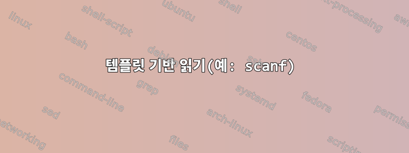 템플릿 기반 읽기(예: scanf)