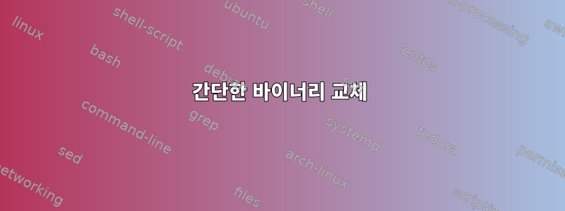 간단한 바이너리 교체