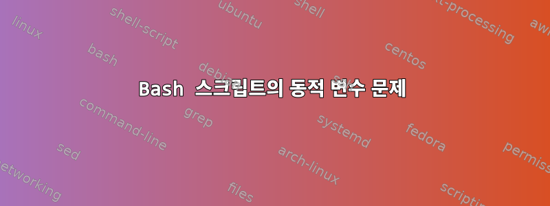 Bash 스크립트의 동적 변수 문제