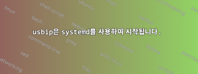 usbip은 systemd를 사용하여 시작됩니다.