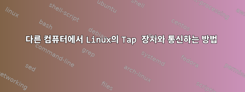 다른 컴퓨터에서 Linux의 Tap 장치와 통신하는 방법