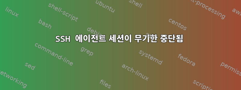 SSH 에이전트 세션이 무기한 중단됨