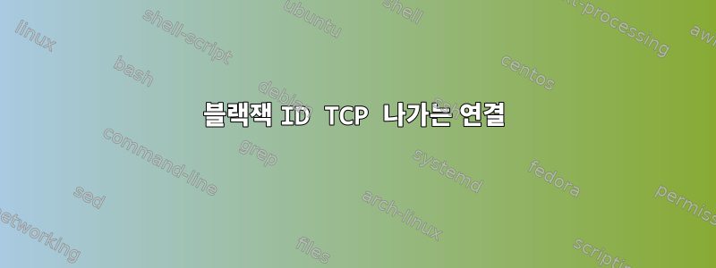 블랙잭 ID TCP 나가는 연결