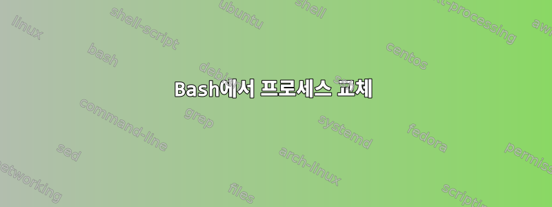 Bash에서 프로세스 교체