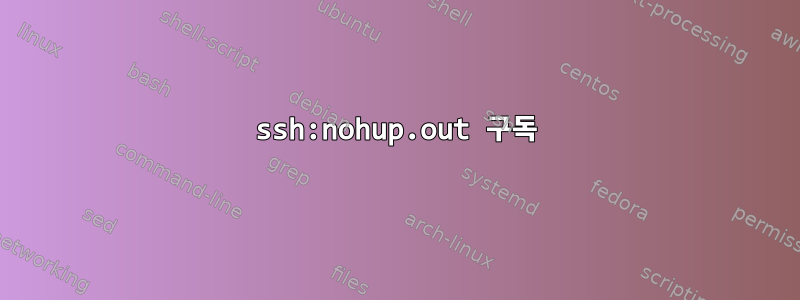 ssh:nohup.out 구독