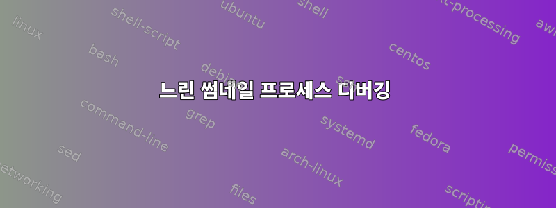 느린 썸네일 프로세스 디버깅