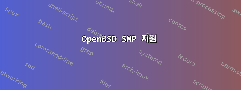 OpenBSD SMP 지원