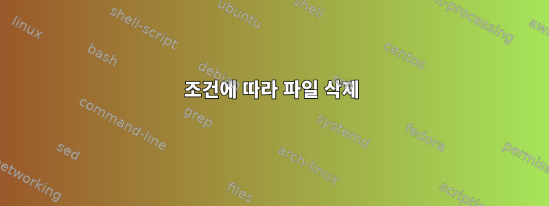 조건에 따라 파일 삭제