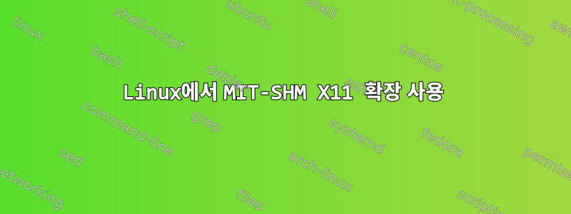 Linux에서 MIT-SHM X11 확장 사용