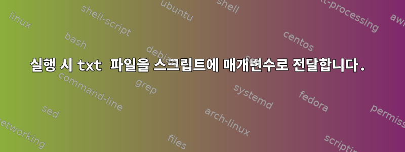 실행 시 txt 파일을 스크립트에 매개변수로 전달합니다.