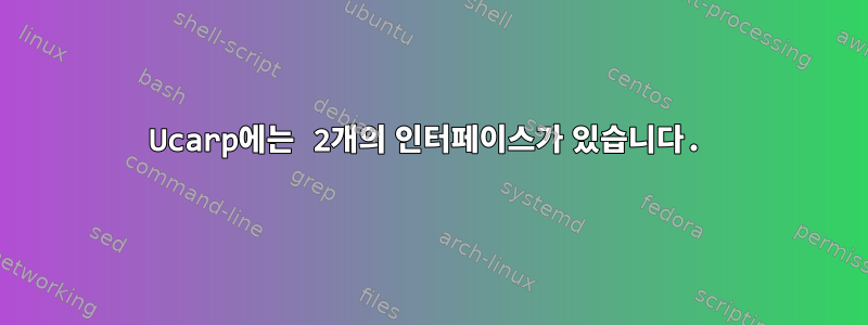 Ucarp에는 2개의 인터페이스가 있습니다.