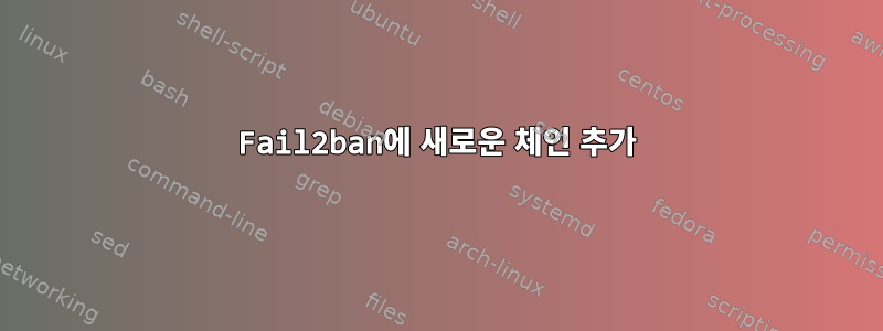 Fail2ban에 새로운 체인 추가