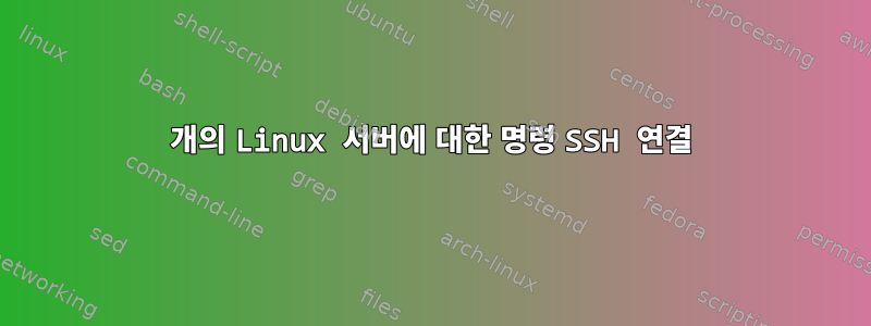 1000개의 Linux 서버에 대한 명령 SSH 연결