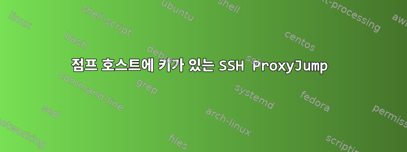 점프 호스트에 키가 있는 SSH ProxyJump