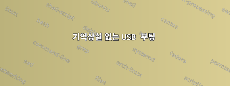 기억상실 없는 USB 부팅