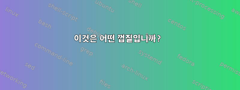 이것은 어떤 껍질입니까?