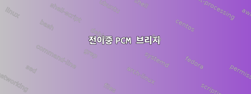 전이중 PCM 브리지