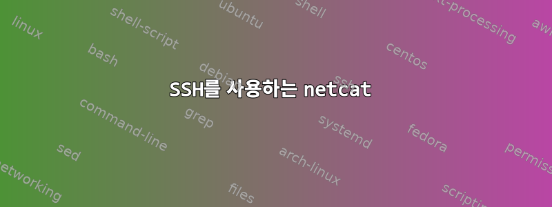 SSH를 사용하는 netcat