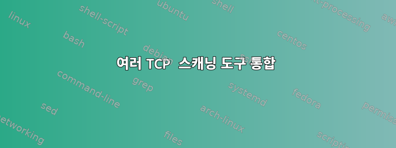 여러 TCP 스캐닝 도구 통합