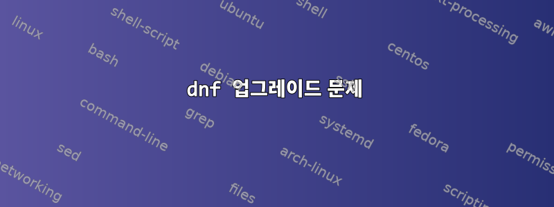 dnf 업그레이드 문제