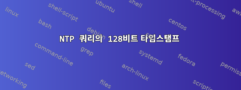 NTP 쿼리의 128비트 타임스탬프