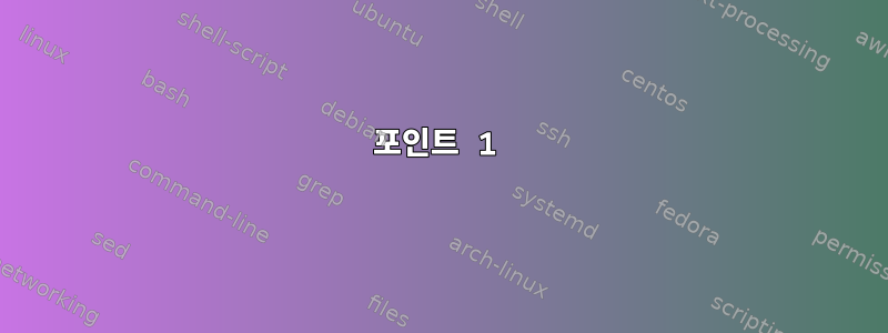 포인트 1