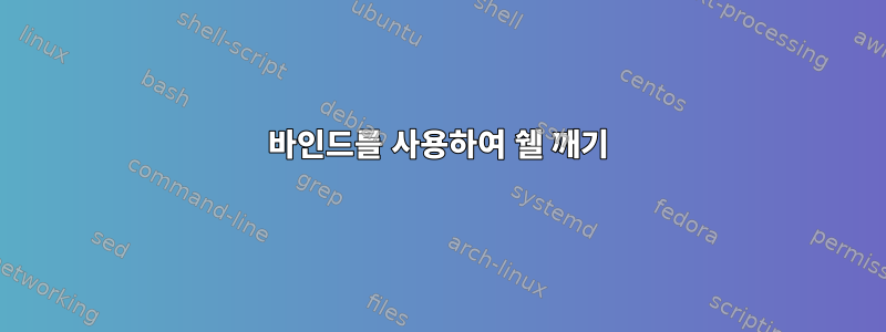 바인드를 사용하여 쉘 깨기