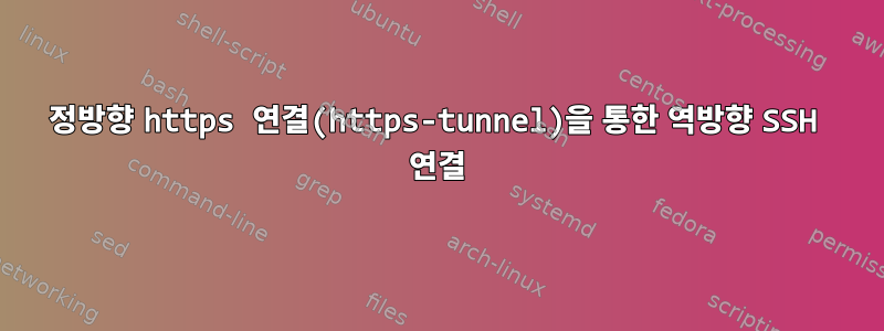 정방향 https 연결(https-tunnel)을 통한 역방향 SSH 연결